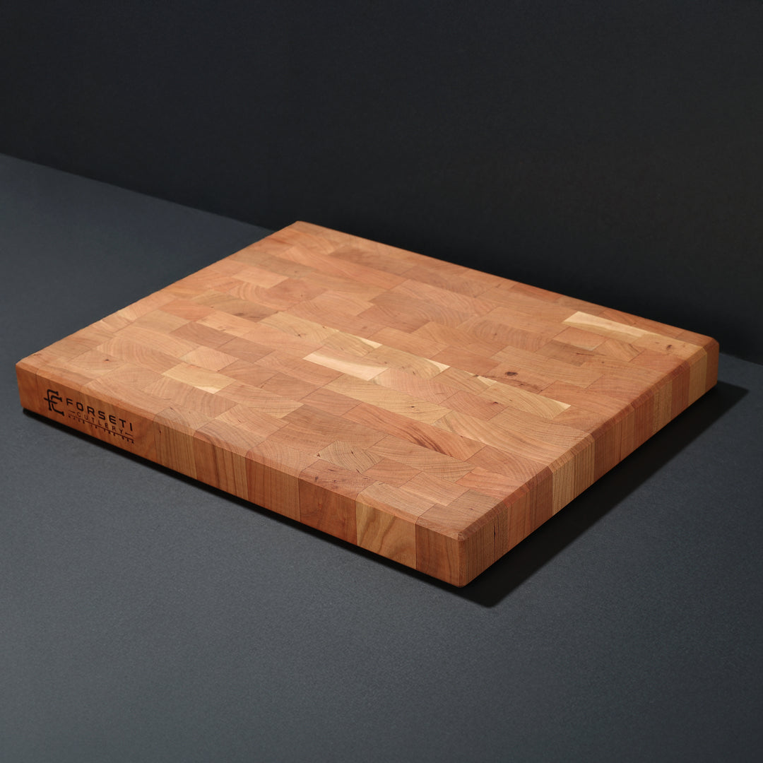 Forseti Cutlery Professional End Grain Cherry Board