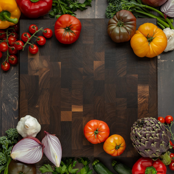 Forseti Cutlery Professional End Grain Walnut Board